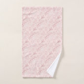 ピンク繊細なダマスクパターン高級バスタオルセット バスタオルセット (ハンドタオル)