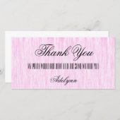 ピンク繊維 サンキューカード (正面/裏面)