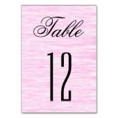ピンク繊維 テーブルナンバー (裏面)