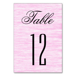 ピンク繊維 テーブルナンバー