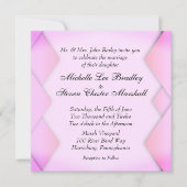 ピンク織 招待状 (正面)