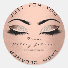 ピンク美しいサロングリッターシルク金ゴールドラッシュクリーナー ラウンドシール