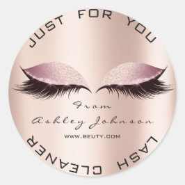 ピンク美しいサロングリッタースパ金ゴールドラッシュクリーナー ラウンドシール