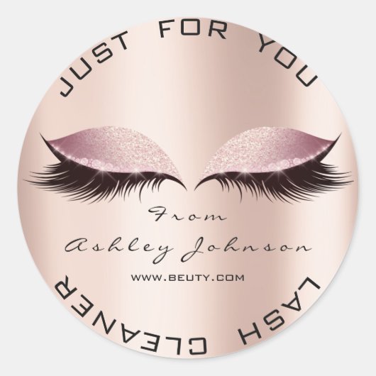 ピンク美しいサロングリッタースパ金ゴールドラッシュクリーナー ラウンドシール (正面)