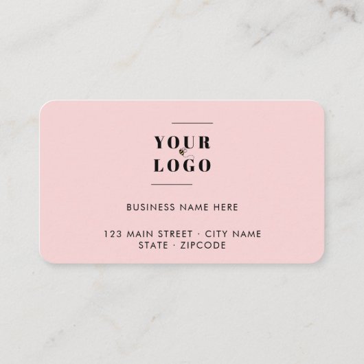 ピンク美しいビジネスロゴトレンディーロイヤリティカード ロイヤリティカード (裏面)