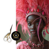 ピンク羽のクラウングラマーのデコページ 薄葉紙