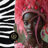 ピンク羽のクラウングラマーのデコページ 薄葉紙