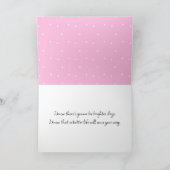 ピンク考えの花 カード (内部)