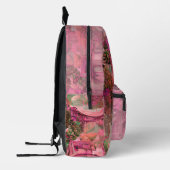 ピンク考えク、ラブピンク、衣服ピンクの世界 プリントバックパック (左)