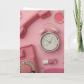 ピンク考えシューズ付きピンクカード シーズンカード (裏面)