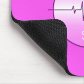 ピンク聴診器ハートビートメディカル マウスパッド (コーナー)