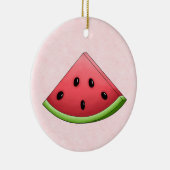 ピンク背景スイカオーナメント セラミックオーナメント (右)