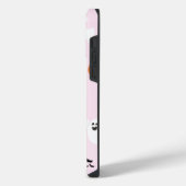 ピンク背景ハロウィン iPhoneケース (左側面)