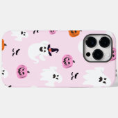 ピンク背景ハロウィーン Case-Mate iPhoneケース (裏面 (横))
