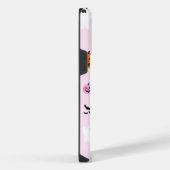 ピンク背景ハロウィーン iPhoneケース (右側面)