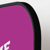 ピンク自分のチーム名を追加ジャージー番号文字 ピックルボールラケット (左詳細)