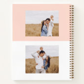 ピンク自分の3つのフォトギャラリーを追加 ノートブック (裏面)