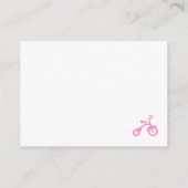 ピンク自転車おむつラッフル エンクロージャーカード (裏面)