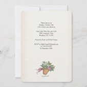 ピンク自転車カスタマイズ招待状 招待状 (裏面)