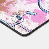 ピンク自転車デスクマット デスクマット (コーナー)