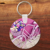 ピンク自転車 キーホルダー (正面)