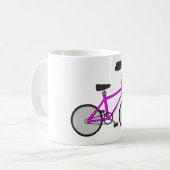 ピンク自転車 コーヒーマグカップ (正面左)