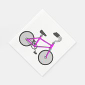 ピンク自転車 スタンダードランチョンナプキン (角)