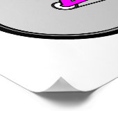 ピンク自転車 ポスター (角)