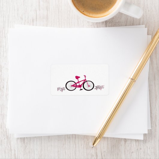 ピンク自転車 ラベル (インサイチュ)