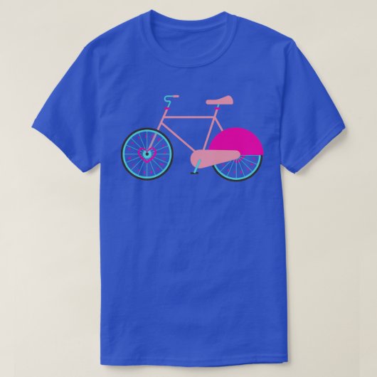 ピンク自転車(4) Tシャツ (デザイン正面)