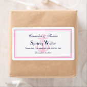 ピンク航海のいかりピンクフレームHウォーターボトル ラベル (インサイチュ)