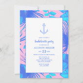 ピンク航海のとブルーのバチェロレッテ 招待状 (正面)
