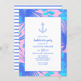 ピンク航海のとブルーのバチェロレッテ 招待状