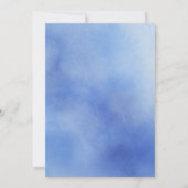 ピンク航海のククジラの水の色の女の子ベビーシャワー 招待状 (裏面)