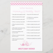 ピンク航海のクジラ赤ちゃんシャワーゲーム印刷 (正面)