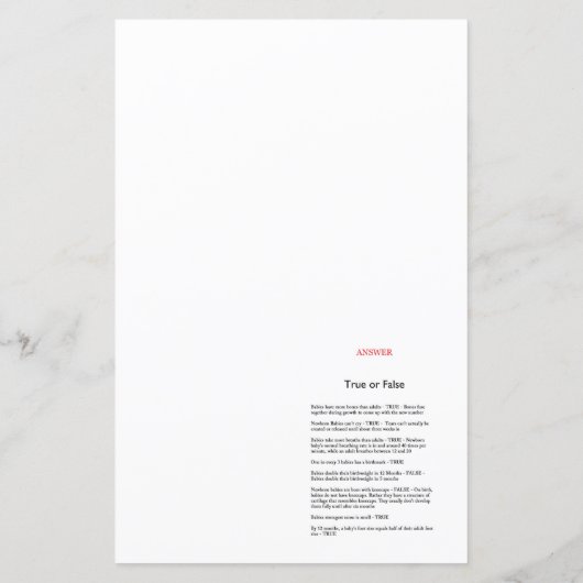 ピンク航海のクジラ赤ちゃんシャワーゲーム印刷 (裏面)