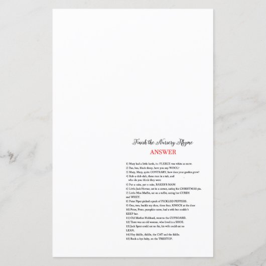 ピンク航海のクジラ赤ちゃんシャワーゲーム印刷 (裏面)