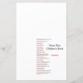 ピンク航海のクジラ赤ちゃんシャワーゲーム印刷 (裏面)