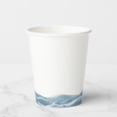 ピンク航海のベビーオンボードベビーシャワー 紙コップ (裏面)