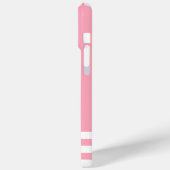 ピンク航海のロープといかりモノグラムの Case-Mate iPhoneケース (裏面 / 左)