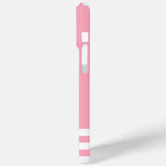 ピンク航海のロープといかりモノグラムの Case-Mate iPhoneケース (裏面 / 左)