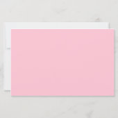 ピンク航海の赤ちゃんシャワーアドバイス予測カード (裏面)