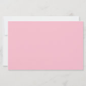 ピンク航海の赤ちゃんシャワーアドバイス予測カード (裏面)