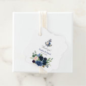 ピンク航海の赤面ブルーフローラ結婚いかり フェイバータグ (インサイチュ)