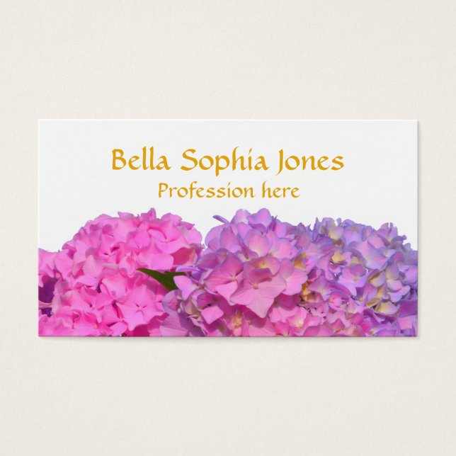 ピンク色あじさいエレガントピンク紫色の花 (正面)