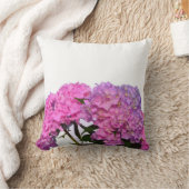 ピンク色あじさいエレガントピンク紫色の花 クッション (ブランケット)