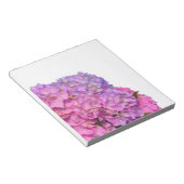 ピンク色あじさいエレガントピンク紫色の花 ノートパッド (アングル)