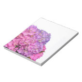 ピンク色あじさいエレガントピンク紫色の花 ノートパッド (回転)