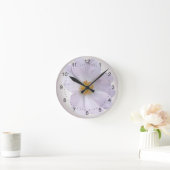 ピンク色から紫色へ ラウンド壁時計 (ホーム)
