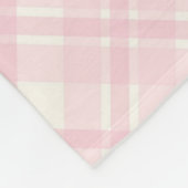 ピンク色で可愛い フリースブランケット (角)